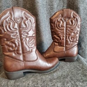 Rampage Brown Cowgirl Boots Size 5